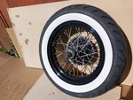 1970 Triumph Bonneville 650 T120R TR6R Rear Wheel Rim & Brake. Fixed Price $425.00.
