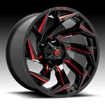 Fuel D755 Reaction Gloss Black Milled Red Tint 17X9 5X4.5 / 5X5 1MM. Fixed Price $293.25.