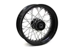 16" 5" Xl Rear Wheel Black With Chrome Spokes For 2008-UP Harley Davidson. Fixed Price $577.80.
