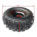 16X8-7 Left Front Rear Wheel Rim Tire Assembly For Atv Quad Go Kart. Fixed Price $55.95.