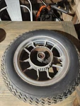 1983 Honda VT750C Shadow Rear Wheel Assembly 42650-ME9-000. Fixed Price $50.00.
