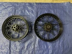 2007 07-12 Harley Sportster Knightster 1200 Front Rear Straight Spoke Rim Oem. Fixed Price $599.99.
