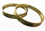 Fit Kawasaki KE100 A5-A10 76-81 Alu Yellow Gold Front & Rear Wheel RIM#BI3896#. Fixed Price $163.40.