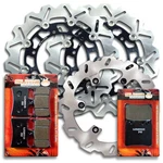 Yamaha Front + Rear Brake Disc Rotor Pads FZ1 / Fzs 1000 Fazer 2001-2005. Fixed Price $425.95.