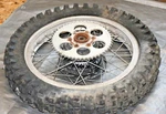 1975-76 Yamaha Dt 400 Oem Rear Tire Rim Unsure ??. Fixed Price $188.37.