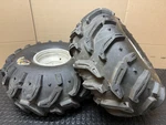 Yamaha 4/115 Rear Rim Wheels Swamp Witch Tires 25X12-9 Deestone Fastship TJ49. Fixed Price $249.99.