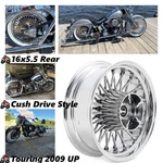 Fat Spoke Wheel 16X5.5 Rear Rim Cush For Harley Touring Street Road Glide 09 Up. Fixed Price $333.57.