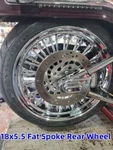 18X5.5 36 Spoke Rear Wheel Rim For Harley Softail Night Train Custom Fatboy. Fixed Price $294.49.