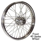 V-factor 51679 Chrome 40 Spoke 23" X Front Wheel For Harley Touring 00-07. Fixed Price $249.95.