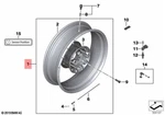New Genuine Bmw Rear Wheel Cross Spoke Rim Gold - R1250GS / Adventure. Fixed Price $1694.17.