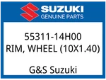 Suzuki Oem Part 55311-14H00 Rim,wheel (10X1.40). Fixed Price $279.85.