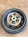 1999-2002 Suzuki SV650 Oem Front Wheel & Tire 54111-03FA1-Y6G. Fixed Price $212.49.