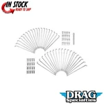 Drag Specialties DS-380101 Chrome 16" Spoke Set 6-3/4" Long. Fixed Price $135.15.