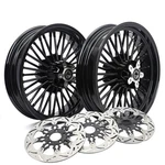 16X3.5 Fat Spoke Wheels Rotors For Harley Touring Bagger Electra Glide 00-07 Flt. Fixed Price $799.99.