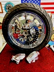 Chrome 09 Harley Cvo Electra Ultra Screamin Front Wheel W/tire & Brembo Caliper. Fixed Price $1399.99.
