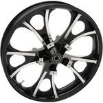 Front Wheel Largo Dual Disc/abs Black Cut 21"X3.50" 3D-LGO213BCABST. Fixed Price $1120.58.