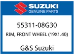 Suzuki Oem Part 55311-08G30 Rim, Fr Wheel (19X1.40). Fixed Price $303.22.