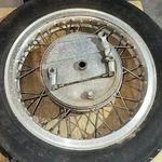75 Moto Guzzi 850 Rear Back Wheel With Drum Brake. Fixed Price $498.00.