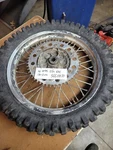 1991 Ktm 250 Exc Rear Wheel 56510070 Nordisk Norway 2.50X18 Mar 1990 Atk. Fixed Price $125.00.
