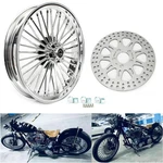 21X3.5 Fat Spoke Front Wheel & Rotor For Harley Softail Heritage Springer Flstc. Fixed Price $399.99.