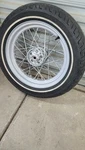 Harley Davidson Sidecar Wheel. Fixed Price $450.00.
