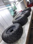 Kawasaki Mule Pro Mx Kaf 700 Wheels Rim Tire Set Front Rear 25X8-12 25X10-12. Fixed Price $593.40.