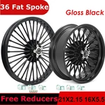 21X2.15 16X5.5 36 Fat Spoke Wheels Rims For Harley Dyna Low Rider Fxdl Fxb Fxdc. Fixed Price $579.99.