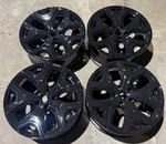 22" Factory Oem Rivian R1T R1S Wheels Rims Black Powder Coat Lifetime Warranty. Fixed Price $1799.00.