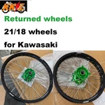 Kke 21/18 Spoked Wheels Rims Fit Kawasaki KX250F KX450F 2006-2021 Cnc Green Hubs. Fixed Price $479.00.