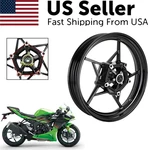 17"X3" Glossy Black Front Wheel Rim For Kawasaki Ninja Z500 Se 2018-2023. Fixed Price $165.00.
