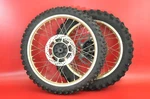 1985 - 1987 Yamaha Front Rear Wheel Tire Rim Hub Assembly. Fixed Price $212.49.