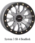 System SB-4 Beadlock 14X7 Wheel 4+3( +15MM) 4/137 Gray Rim 14S3-3338. Fixed Price $99.00.