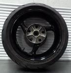08-20 Suzuki Hayabusa GSX1300R Rear Back Wheel Rim Rotor & Tire 64111-15H01. Fixed Price $206.99.