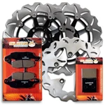Front+rear Rotors+brake Pads For Suzuki Gsf 600 Naked/ Faired Bandit 2000-2004. Fixed Price $352.67.