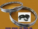 Fit Suzuki SP250D 1983 Front& Rear Steel Wheel Rim Set+tape Rubber #BI928#. Fixed Price $96.90.
