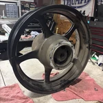 Yamaha FZ6R Oem 20S-25338-00-98 Rear Wheel Rim Straight 09-16. Fixed Price $199.69.