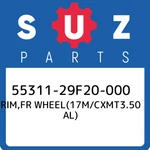 55311-29F20-000 Suzuki Rim,fr WHEEL(17M/CXMT3.50 Al) 5531129F20000, New Genuine. Fixed Price $656.56.