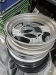 Yamaha Oem YSR50 YSR80 Front & Rear Wheels Newly Powder Coated Silver. Fixed Price $275.00.