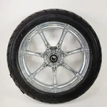 Harley Davidson 2009-23 Touring 17X3 Chrome Front Slicer Wheel W/ New Tire. Fixed Price $542.91.