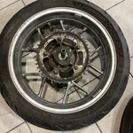 2011 Triumph Tiger Rear Wheel. Fixed Price $270.00.