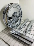 Harley Front Wheel Fat Boy 1990 -99 Flstf Custom Chrome Covers Rotor Exchange. Fixed Price $999.00.