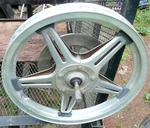 Honda CX500 Front Wheel With Axle, Rotor And Speedometer Drive. Fixed Price $64.99.