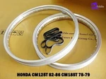 Honda CM125T 82-86 CM185T Front & Rear Aluminium Silver Wheel Rim Set *BI5345*. Fixed Price $173.85.