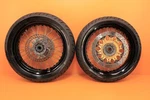 2008 08-10 Husqvarna 510 Smr Front Rear Wheel Set Supermoto Hub Rim Spokes Tire. Fixed Price $1199.99.