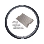 Tusk 1487490002 Impact Rear Rim And Spoke Kit 18 X 2.15 Black. Fixed Price $164.89.
