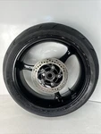 09-16 Suzuki GSXR1000 Oem Rear Back Rim Wheel Tire Sprocket Rotor **bent** Blk. Fixed Price $179.11.