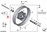 New Bmw Front Black Cross Spoke Rim (3,0X19) -R1200GS(K50) /GSA(K51) R1250GS/GSA. Fixed Price $1653.16.