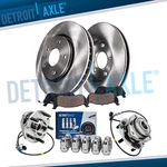 Front Disc Rotors Brake Pads & Wheel Hubs W/10PC Lug Nuts For Blazer S10 Bravada. Fixed Price $179.42.