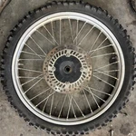 1996 Honda Front Tire Rim Spoked Wheel Rotor 80/100-21 21" 1997. Fixed Price $299.93.