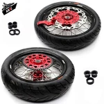 Kke 17 Inch Supermoto Wheels Rims Cst Tires Fit Honda CRF250R CRF450R CRF450L/RL. Fixed Price $1049.00.